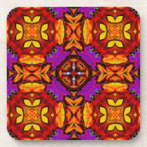 Tile Flower Cork Coasters