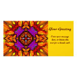 Tile Flower Custom Card Photo Card Template