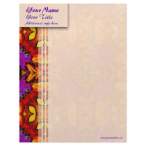 Tile Flower Custom Letterhead