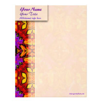 Tile Flower Custom Letterhead