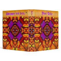 Tile Flower Customizable Art Binder