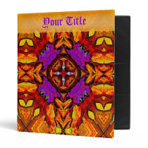 Tile Flower Customizable Art Binder