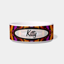 Tile Flower Customizable Pet Bowl