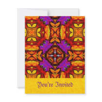Tile Flower Invitations