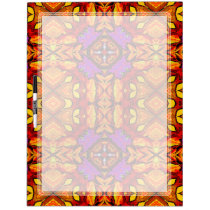 Tile Flower Large Dry Erase Board