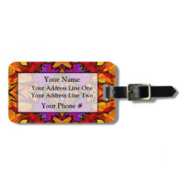 Tile Flower Luggage Tag