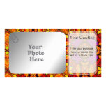 Tile Flower PhotoCard Template Picture Card