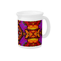 Tile Flower Pitcher
