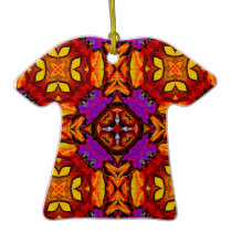 Tile Flower T-Shirt Ornament