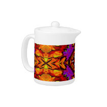 Tile Flower Teapot