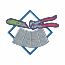 Tile Layer Logo embroidered shirts