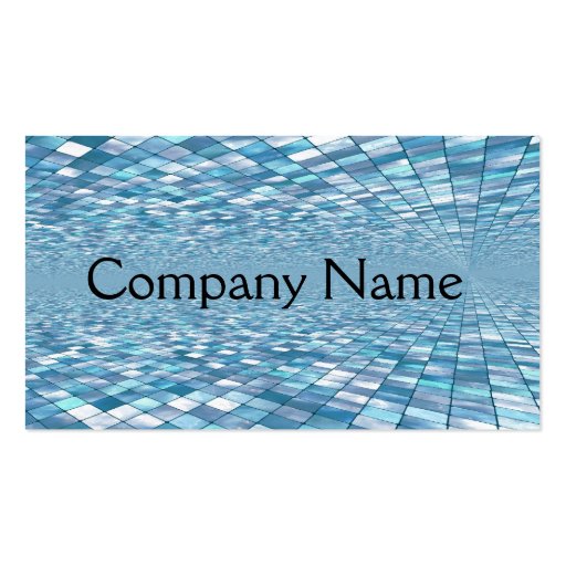 Tile Mosaic Pattern Business Cards (front side)