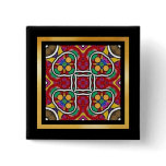 Tile pattern in red blue green yellow buttons