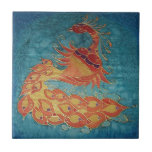 Tile: Peacock Silk Painting tiles