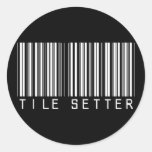 Tile Setter Bar Code Stickers