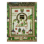 Tile with a representation of Mecca Post Card