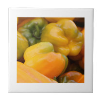 Tile, Yellow Bell Peppers tiles