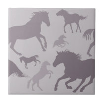 Tileable horse pattern tiles