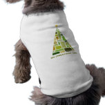 Tiled Christmas Tree pet clothing