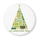 Tiled Christmas Tree magnets