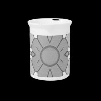Tiled flower background pitchers