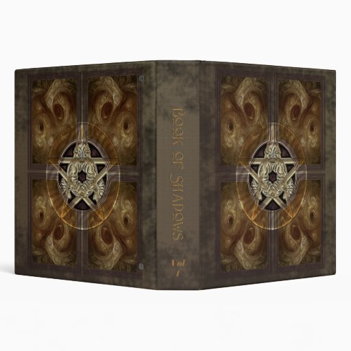 Tiled Fractal Pentacle Book of Shadows 1.5" Binder