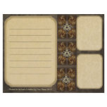 Tiled Fractal Pentacle Keepsake Paper Personalized Letterhead