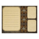 Tiled Fractal Pentacle Keepsake Paper Personalized Letterhead