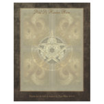 Tiled Fractal Pentacle Writing Paper Letterhead Template