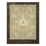 Tiled Fractal Pentacle Writing Paper Letterhead Template