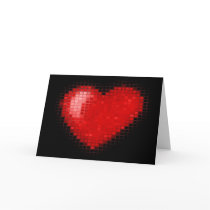 Tiled Mosaic Hearts Card