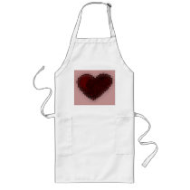 Tiled Mosaic Hearts (Deep Red) Apron
