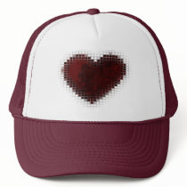 Tiled Mosaic Hearts (Deep Red) Hat