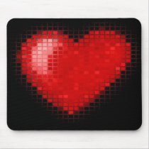 Tiled Mosaic Hearts Mousepad