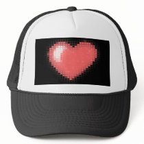Tiled Mosaic Hearts (Pink) Hats