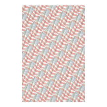 Tiled Pattern American Flag Stationery Paper