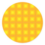 Tiled Tile Reflective Pattern Design Round Stickers
