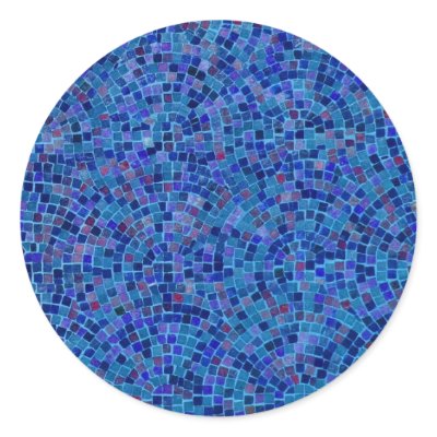 tiles blue sticker by DonnaGrayson_Photos
