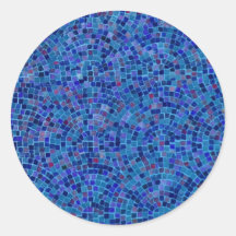 tiles blue sticker