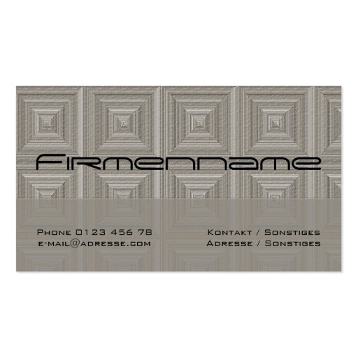 Tiles Business Card Templates (front side)