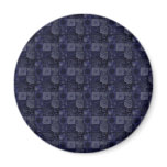Tiles in Blue Refrigerator Magnets