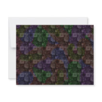 Tiles in Rainbow invitations