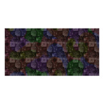 Tiles in Rainbow Photo Card Template