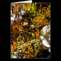 Till Death Card in Gold with Poem excerpt inside cards