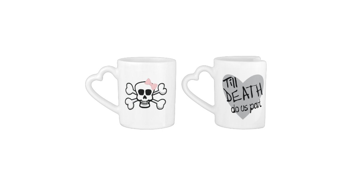 Till Death DO US Part Wedding Mugs with skulls Zazzle