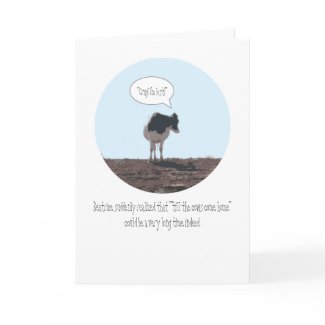'Till the Cows Come Home Valentine's Card card