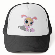 Tilly and Creampuff the Rabbit hats