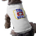 Tilly Rocks ! (blue) Doggie Tshirt