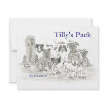 Tilly's Pack invitations by 4RV_Publishing Tilly's Pack invitations