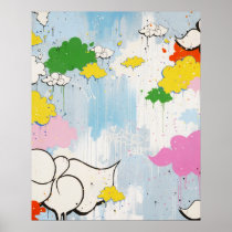 Tilt "Cloudy Names" Print posters